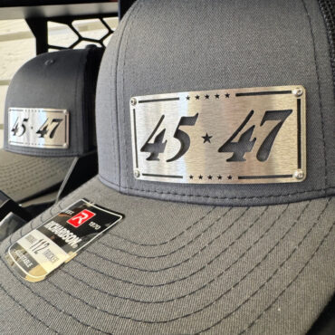 Trump 45 & 47 Metal Hat